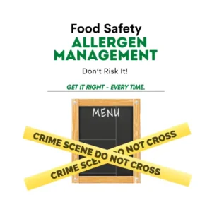 Icon of an Image to explain that when managing food allergens it is important to get it right every time