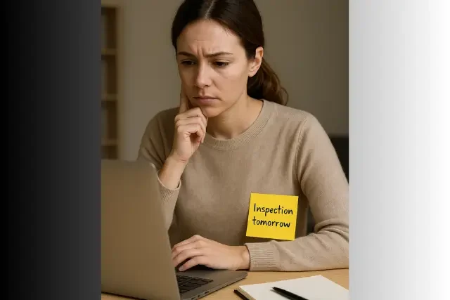 A food business owner prepares for an inspection while seeking food safety advice