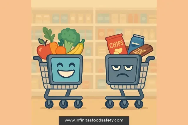 Nudge theory encourages healthier choices in supermarkets in Wales